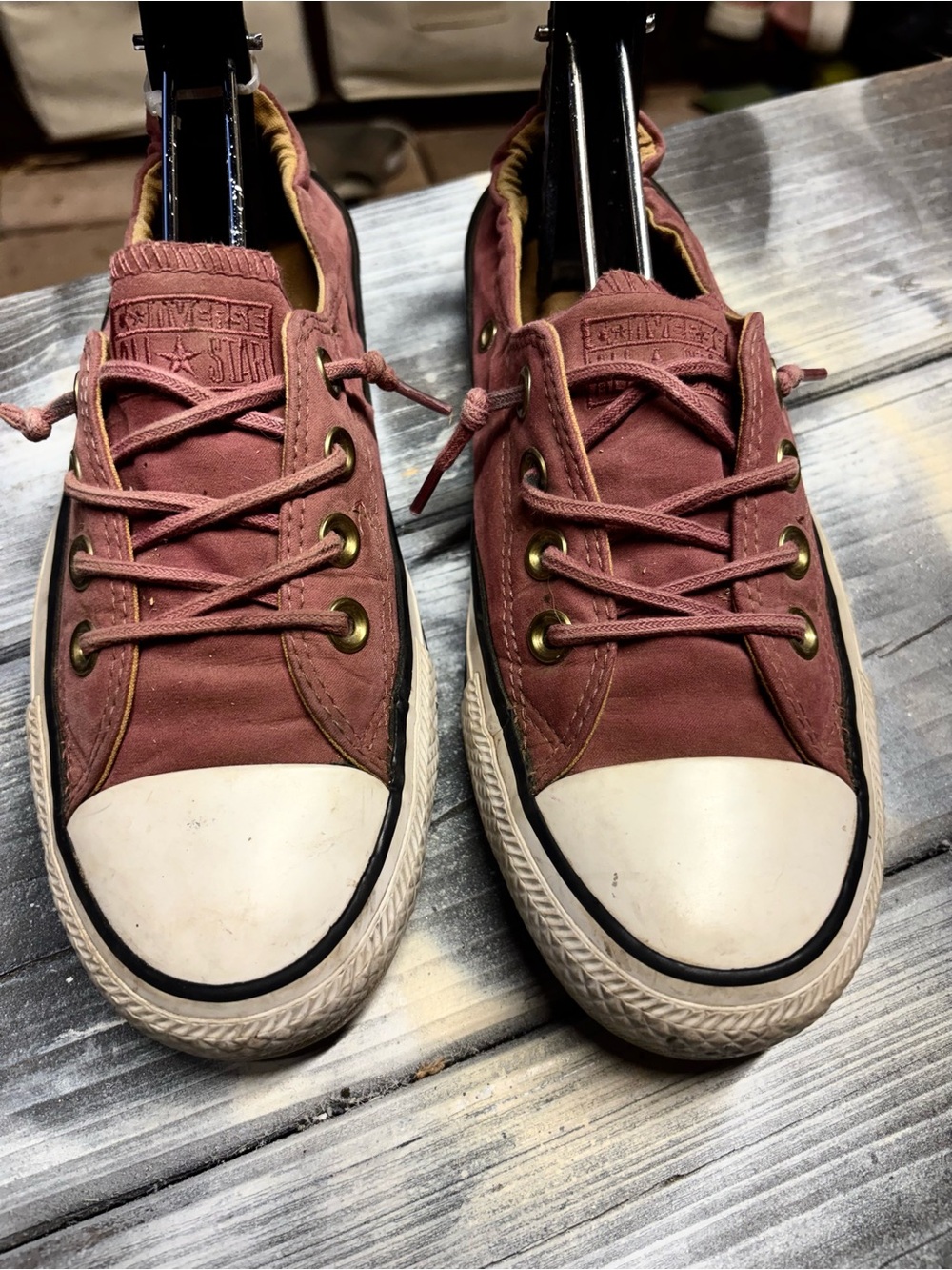 Converse All Star Canvas Low Top Sneakers in Burgundy #retro women’s 7
